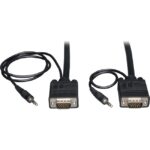 Tripp Lite VGA Coax High Resolution Monitor Cable Audio HD15 3.5mm