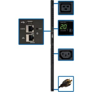 Tripp Lite PDU Switched 3.2-3.8kW 200-240V 20 C13;4 C19 LX Platform 0U TAA