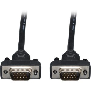 Tripp Lite Low Profile VGA RGB Coax Monitor Cable High Res HD15 M/M 25ft