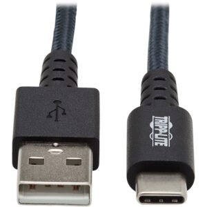Tripp Lite Heavy Duty USB-A to USB C Charging Sync Cable for Androids M/M 10ft