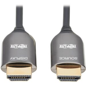 Tripp Lite P568F-30M-8K6 HDMI Fiber Active Optical Cable, M/M, Black, 30 m (98 ft.)