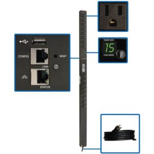 Tripp Lite PDU Monitored 1.4kW 120V 16 5-15R LX Platform Interface 0URM TAA