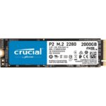 Crucial P2 CT2000P2SSD8 2 TB Solid State Drive - M.2 2280 Internal - PCI Express NVMe (PCI Express NVMe 3.0 x4)