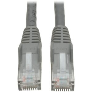 Tripp Lite 75ft Cat6 Gigabit Snagless Molded Patch Cable RJ45 M/M Gray 75'