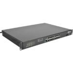 Tripp Lite 16-Port Gigabit Ethernet Switch L2 Managed w/ 8-Outlet PDU 120V