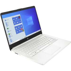 HP 14-dq0000 14-dq0040nr 14" Notebook - HD - 1366 x 768 - Intel Celeron N4020 Dual-core (2 Core) 1.10 GHz - 4 GB RAM - 64 GB Flash Memory - Snow Flake White