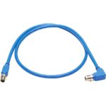 Tripp Lite NM12-6A3-01M-BL M12 X-Code Cat6a 10G Ethernet Cable