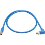 Tripp Lite NM12-6A3-02M-BL M12 X-Code Cat6a 10G Ethernet Cable