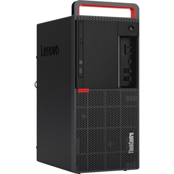 Lenovo ThinkCentre M920t 10SF0042US Desktop Computer - Intel Core i7 9th Gen i7-9700 3 GHz - 8 GB RAM DDR4 SDRAM - 256 GB SSD - Tower - Raven Black