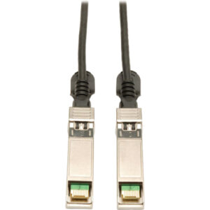 Tripp Lite 2.5M SFP+ 10Gbase-CU Twinax Passive Copper Cable SFP-H10GB-CU2-5M Compatible Black 8ft 8'