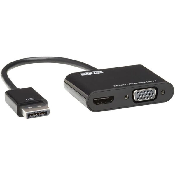 Tripp Lite DisplayPort to HDMI VGA Adapter Converter 4K x 2K @ 24/30HzDP to HDMI VGA