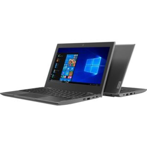 Lenovo 100e Windows 2nd Gen 82GJ0004US 11.6" Netbook - HD - 1366 x 768 - AMD 3015e Dual-core (2 Core) 1.20 GHz - 4 GB RAM - 64 GB Flash Memory - Black