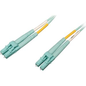 Tripp Lite 10Gb/100Gb Duplex Multimode LC/LC OM4 Aqua Fiber Patch Cable 25M