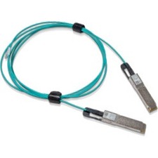 Mellanox Active Fiber Cable, 200GbE, 200Gb/s, QSFP56, LSZH, Black Pulltab, 10m