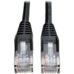 Tripp Lite 100ft Cat5e Cat5 Snagless Molded Patch Cable RJ45 M/M Black 100'