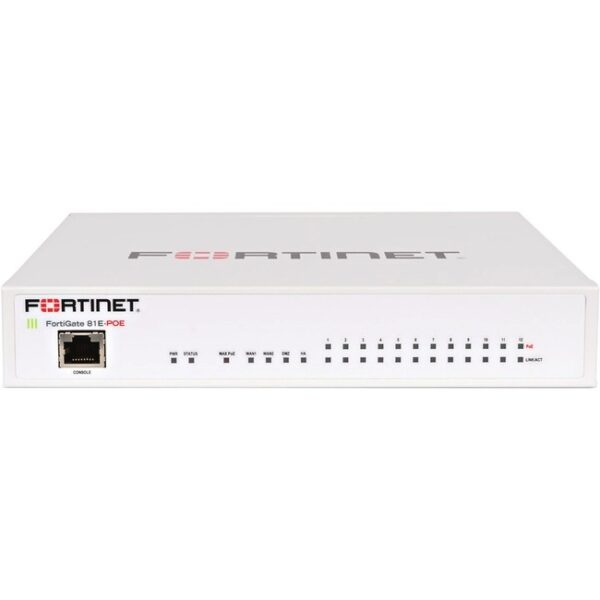 Fortinet FortiGate 81E-PoE Network Security/Firewall Appliance