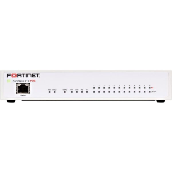 Fortinet FortiGate 81E-PoE Network Security/Firewall Appliance