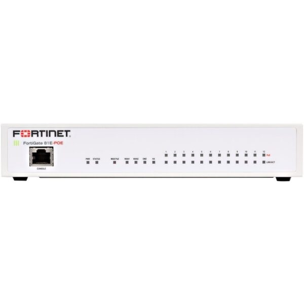 Fortinet FortiGate 81E-POE Network Security/Firewall Appliance