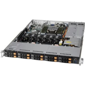 Supermicro SuperServer SSG-110P-NTR10 Barebone System - 1U Rack-mountable - Socket LGA-4189 - 1 x Processor Support - 3rd Gen
