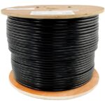 Tripp Lite by Eaton Cat6 Gigabit Solid Core Plenum-Rated UTP CMP PVC Bulk Ethernet Cable Black 1000 ft. (304.8 m)