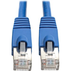 Tripp Lite by Eaton Cat6a 10G Snagless Shielded STP Ethernet Cable (RJ45 M/M) PoE Blue 30 ft. (9.14 m)