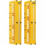 Tripp Lite High-Capacity Vertical Cable Manager - Deep Double Finger Duct with Cover - Single Sided - 6 in. Wide - Yellow - 7 ft. (2.2 m)