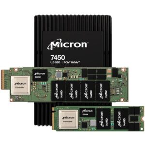 Micron 7450 PRO 3.84 TB Solid State Drive - E1.S - EDSFF Internal - PCI Express NVMe (PCI Express NVMe 4.0 x4) - Read Intensive - TAA Compliant