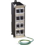 Tripp Lite by Eaton 8-Port Metal DIN-Rail Mounting Keystone Patch Panel with Grounding