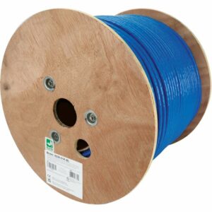 Tripp Lite by Eaton Cat8 25G/40G Solid Core S/FTP Bulk Ethernet Cable, CMR Rated, Blue, 1000 ft. (305 m)