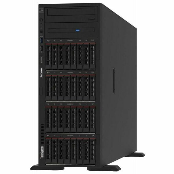 Lenovo ThinkSystem ST650 V3 7D7A1009NA 4U Tower Server - 1 x Intel Xeon Silver 4410T 2.70 GHz - 32 GB RAM - Serial ATA