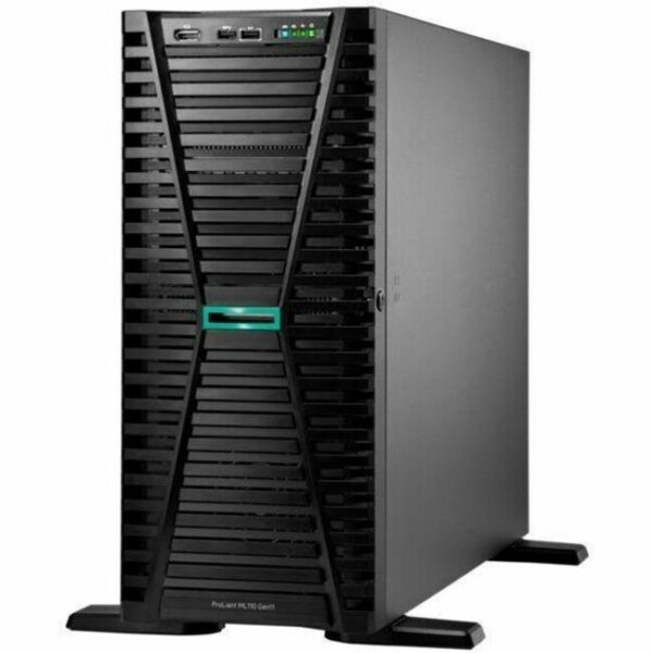 HPE ProLiant ML110 G11 4.5U Tower Server - 1 x Intel Xeon Silver 4410Y 2 GHz - 32 GB RAM - 960 GB SSD - (2 x 480GB) SSD Configuration - Serial ATA