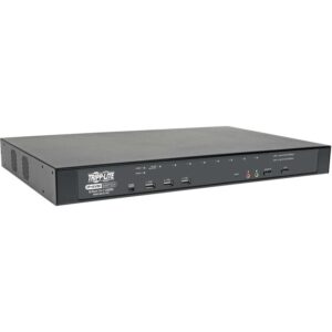 Tripp Lite by Eaton 8-Port Cat5 KVM over IP Switch with Virtual Media - 1 Local & 1 Remote User 1U Rack-Mount TAA