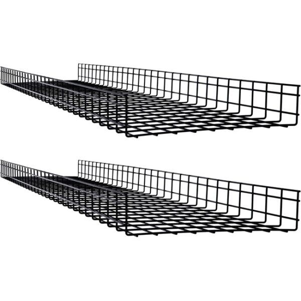 Tripp Lite by Eaton Wire Mesh Cable Tray - 450 x 100 x 1500 mm (18 in. x 4 in. x 5 ft.) 2-Pack