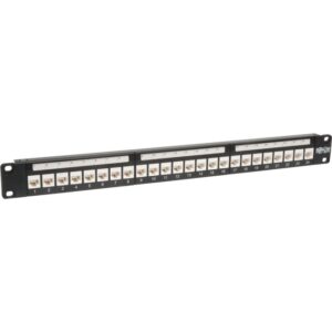 Tripp Lite by Eaton 24-Port Cat6/Cat5 Low Profile Feed-Through Patch Panel