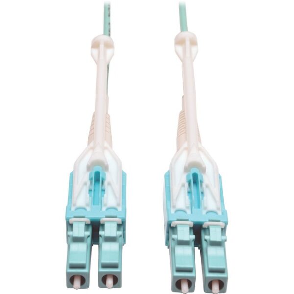 Eaton Tripp Lite Series 10Gb/40Gb/100Gb Duplex Multimode 50/125 OM3 LSZH Fiber Patch Cable with Push/Pull Tab Connectors (LC/LC)