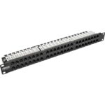 Tripp Lite by Eaton 48-Port 1U Rack-Mount High-Density UTP 110-Type Patch Panel