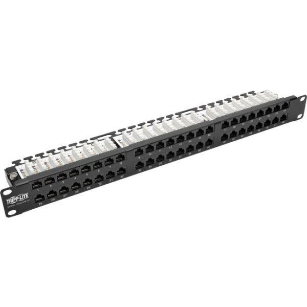 Tripp Lite by Eaton 48-Port 1U Rack-Mount High-Density UTP 110-Type Patch Panel