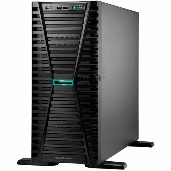 HPE ProLiant ML110 G11 4.5U Tower Server - 1 x Intel Xeon Bronze 3508U 2.10 GHz - 32 GB RAM - 4 TB HDD - (2 x 2TB) HDD Configuration - Serial ATA