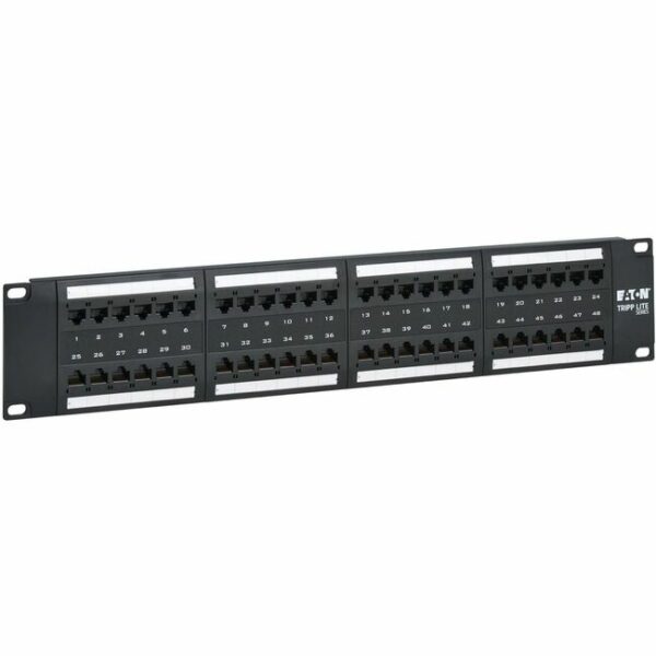 Eaton Tripp Lite Series 48-Port Cat6 Patch Panel - 4PPoE Compliant