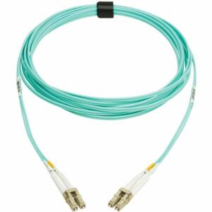 Eaton Tripp Lite Series 10Gb/40Gb/100Gb Duplex Multimode 50/125 OM4 LSZH Fiber Patch Cable LC/LC Aqua 10M 32.8 ft. TAA