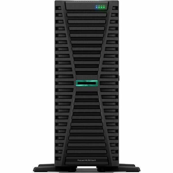 HPE ProLiant ML350 G11 4U Tower Server - 1 x Intel Xeon Silver 4514Y 2 GHz - 64 GB RAM - 960 GB SSD - (2 x 480GB) SSD Configuration - Serial Attached SCSI (SAS)