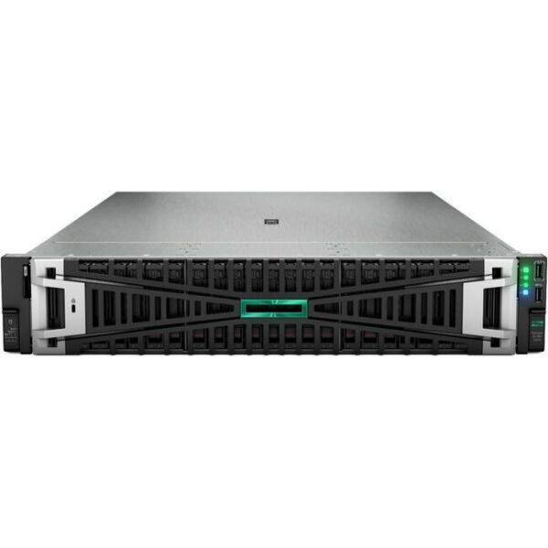 HPE ProLiant DL380 G11 2U Rack Server - 1 x Intel Xeon Silver 4510 2.40 GHz - 64 GB RAM - 16 TB HDD - (2 x 8TB) HDD Configuration - Serial ATA/600