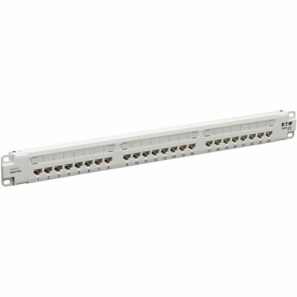 Eaton Tripp Lite Series 24-Port Cat6 Patch Panel - 4PPoE Compliant