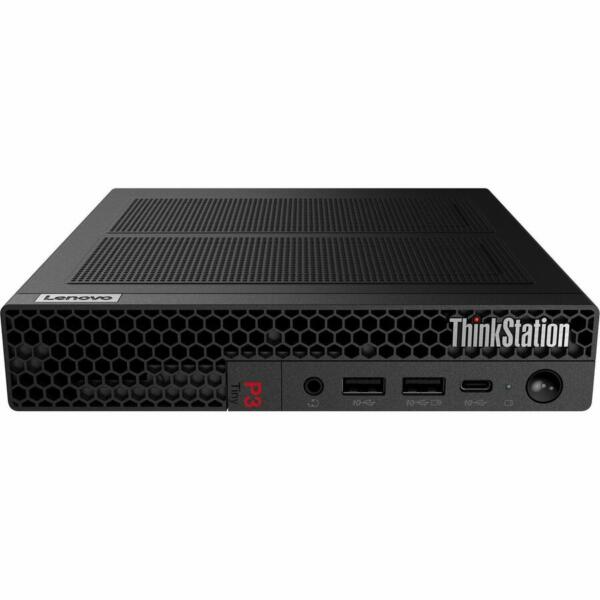 Lenovo ThinkStation P3 30H0006YUS Workstation - 1 x Intel Core i7 14th Gen i7-14700 - vPro Technology - 32 GB - 1 TB SSD - Tiny - Black