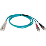 Eaton Tripp Lite Series 10Gb Duplex Multimode 50/125 OM3 LSZH Fiber Patch Cable (LC/ST) - Aqua