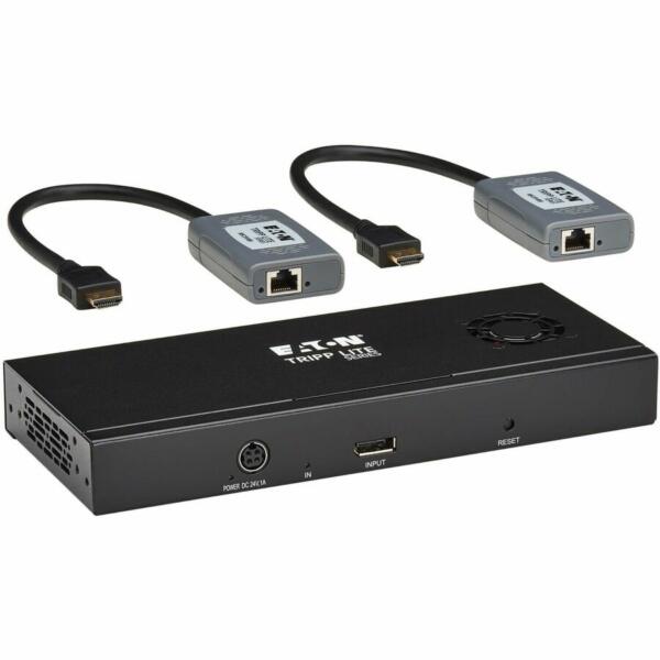 Eaton Tripp Lite Series 2-Port DisplayPort to HDMI Splitter/Extender Kit over Cat6