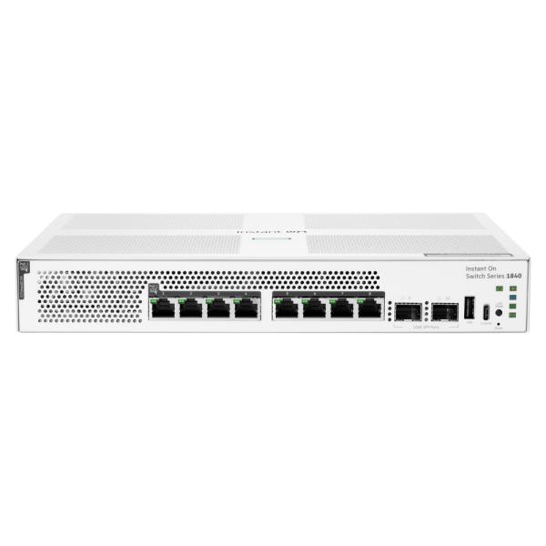 HPE Networking Instant On 1840 8-Port PoE Ethernet Switch front view