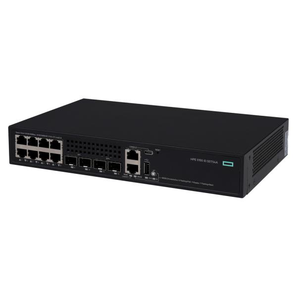 HPE Comware 5150EI 8-Port PoE Ethernet Switch front view