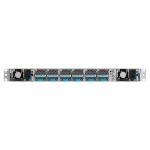 Micas Networks M2-W6920-32QC2X-RA rear panel showing two power supplies and six fan modules with blue tabs