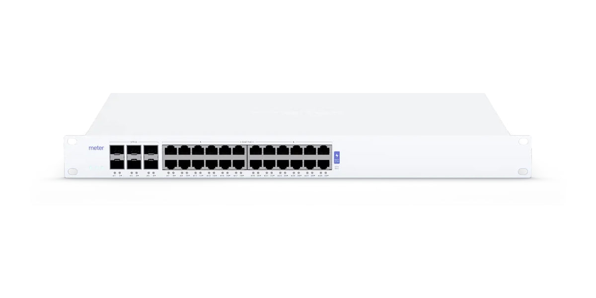 Meter S1 24-port multigigabit PoE++ switch.